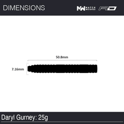 Šipky Steel Winmau Daryl Gurney 85% Pro-Series 25 g