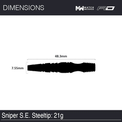 Šipky Winmau Sniper S.E. Steel Tip 21 g
