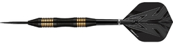 Designa Mako Darts Steel Tip Elektro Brass Micro Grip Black 23 g