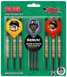 Shot Value Range Duel Steel Darts Set 18 g