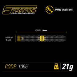 Šipky Steel Winmau Stratos 21 g