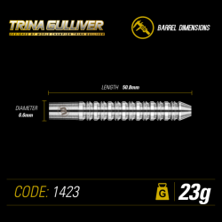 Šipky Steel Winmau Trina Gulliver MBE 23 g