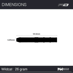 Šipky Steel Winmau Wildcats 26 g