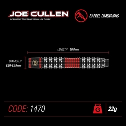 Winmau Darts Joe Cullen S.E. Steel Tip 22 g