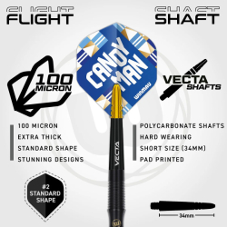 Winmau Darts Rashad Sweeting Signature Steel Tip 24 g