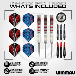 Winmau Darts TEAM 360 Jack Johnson Steel Tip 24 g