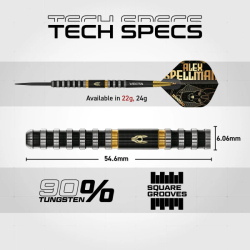 Winmau Darts Alex Spellman Steel Tip 22 g