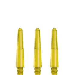 Násadky Designa Nylon Stems Durable Plastic Extra Short Yellow