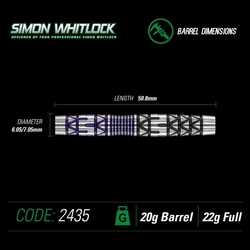 Šipky Soft Winmau Simon Whitlock Special Edition 22 g