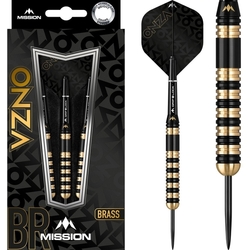 Mission Onza Darts Steel Tip Brass M3 Black & Gold 23 g