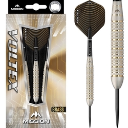 Mission Voltex Darts Steel Tip Brass Electro M2 Silver 23g