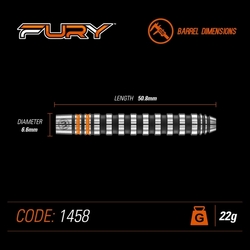 Winmau Darts Fury Steel Tip 24 g