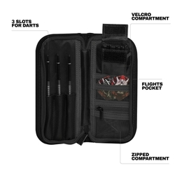 Pouzdro na šipky Designa Fortex Darts Wallet Black