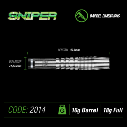 Šipky Soft Winmau Sniper 18g