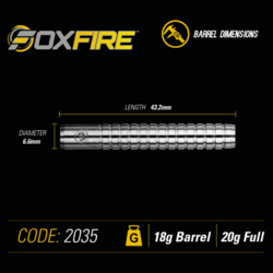 Šipky Soft Winmau FOXFIRE 20 g