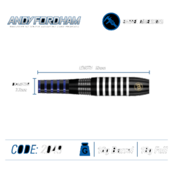 Šipky Soft Winmau Andy  Fordham "Viking"  18 g