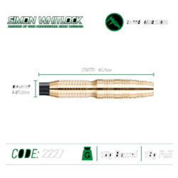 Šipky Soft Winmau Simon Whitlock BRASS 18 g