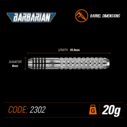 Šipky Winmau Barbarian Steel 20 g