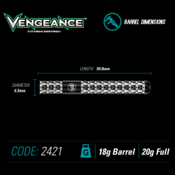 Winmau Šipky VENGEANCE - 18 g