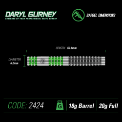 Winmau Šipky  DARYL GURNEY - 20 g