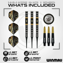 Šipky Winmau Alex Spellman Soft Tip 20 g