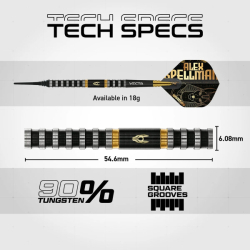 Šipky Winmau Alex Spellman Soft Tip 20 g
