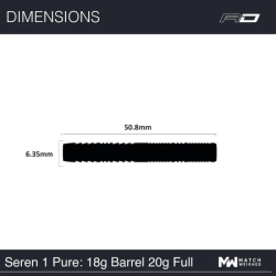 Šipky Soft Red Dragon Seren 1 Pure 20 g