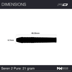 Šipky Steel Red Dragon Seren 2 Pure 21 g