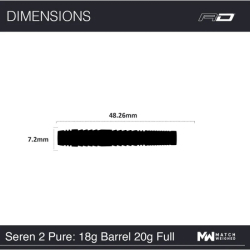 Šipky Soft Red Dragon Seren 2 Pure 20 g