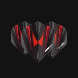 Winmau Prism Alpha White & Red Flights