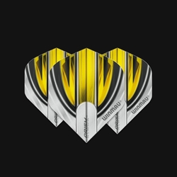 Winmau Prism Alpha White & Yellow Flights