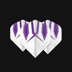 Winmau Prism Alpha White & Purple Flights