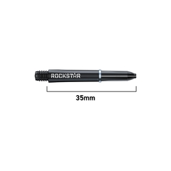 Signature Winmau Joe Cullen Rockstar Black Short Shaft