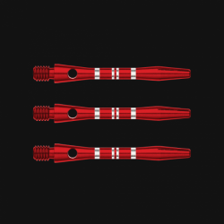 Násadky Winmau Anodised Aluminium Re-Grooved Short Type A - Red