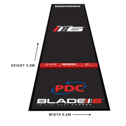 Winmau Zone Precision Soft Feel Dart Mat with Integrated Oche