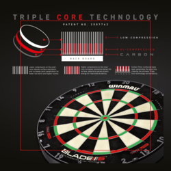 Sisalový Terč Winmau BLADE 6 Triple Core