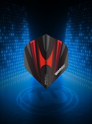 Winmau Prism Alpha White & Red Flights