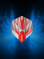 Winmau Prism Alpha White & Red Flights