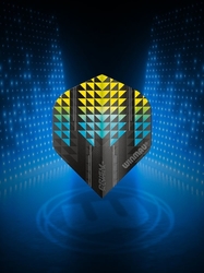 Winmau Prism Alpha Black & Yellow Flights