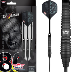 Šipky Bull's Max Hopp 80% Black Steel Tip 24g