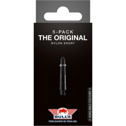 Násadky Bull's Nylon Black Short + Ring 5-pack