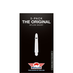 Násadky Bull's Nylon White Short + Ring 5-pack