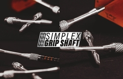 Násadky Bull's Simplex Grip Aluminium Medium Silver