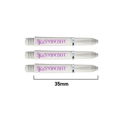 Násadky Red Dragon Peter Wright SNAKEBITE Signature Series Short White
