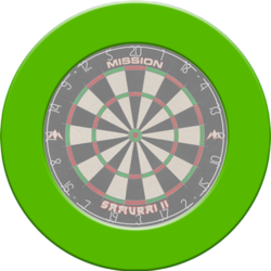 Designa Dartboard Surround Plain Green