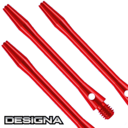 Násadky Designa Serpent Aluminium Medium Red