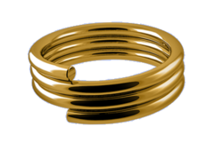 Pružinky Designa Nylon Shaft Ring Grips Gold