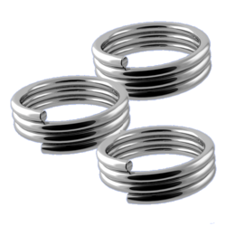 Pružinky Designa Nylon Shaft Ring Grips Silver