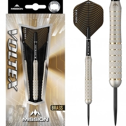 Mission Voltex Darts Steel Tip Brass Electro M1 Silver 21 g