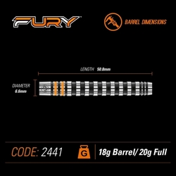 Winmau Darts Fury Soft Tip 20 g